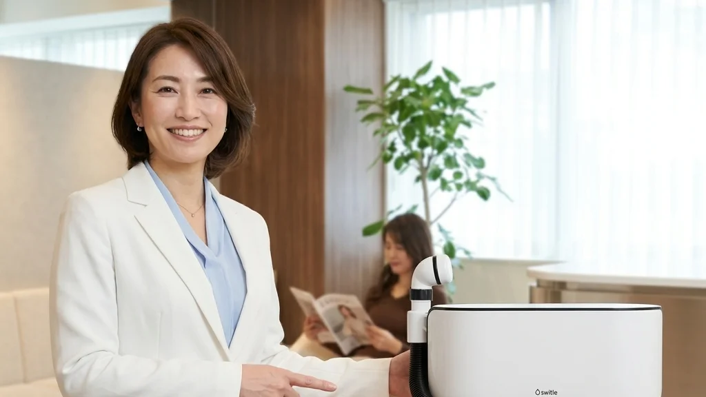 重症心身障害児の入浴介助について紹介する白ジャケットとライトブルーのインナー姿の女性アドバイザーの横長写真