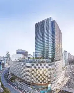スイトルボディお客様サポートセンターが入居する大阪梅田ツインタワーズ・サウスの外観画像